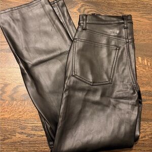 NWT Black Faux Leather Pants